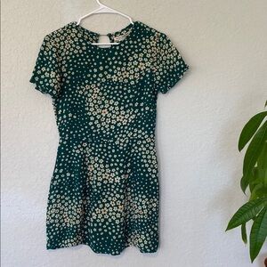 RVCA Green Floral Mini Dress